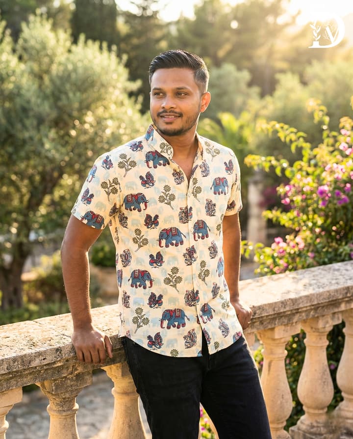 Elephant Print - Light Yellow - RS