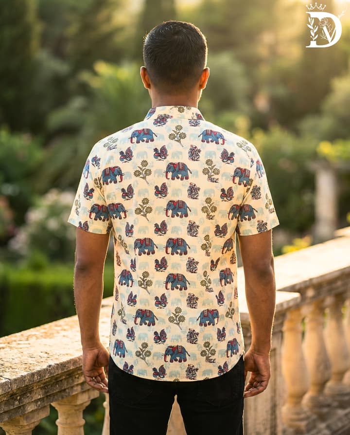 Elephant Print - Light Yellow - BS